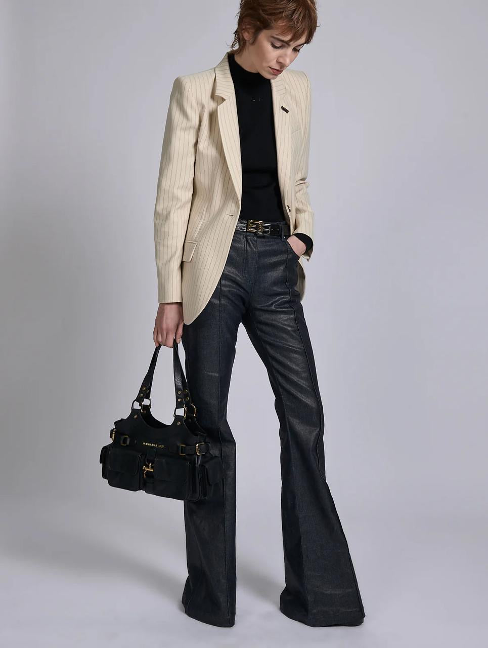 Sac « BB re-edition «  en daim noir