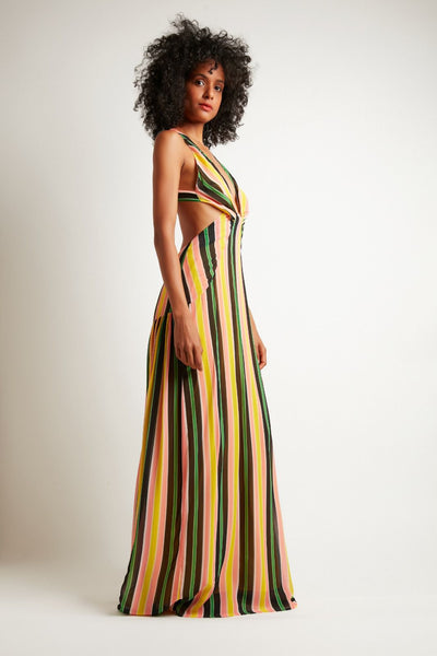 Robe dos nu en viscose