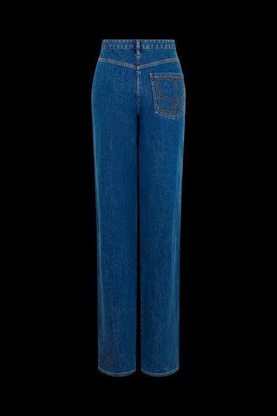 Jeans with side studs