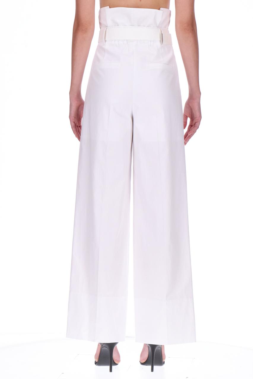Hight waist trousers in white