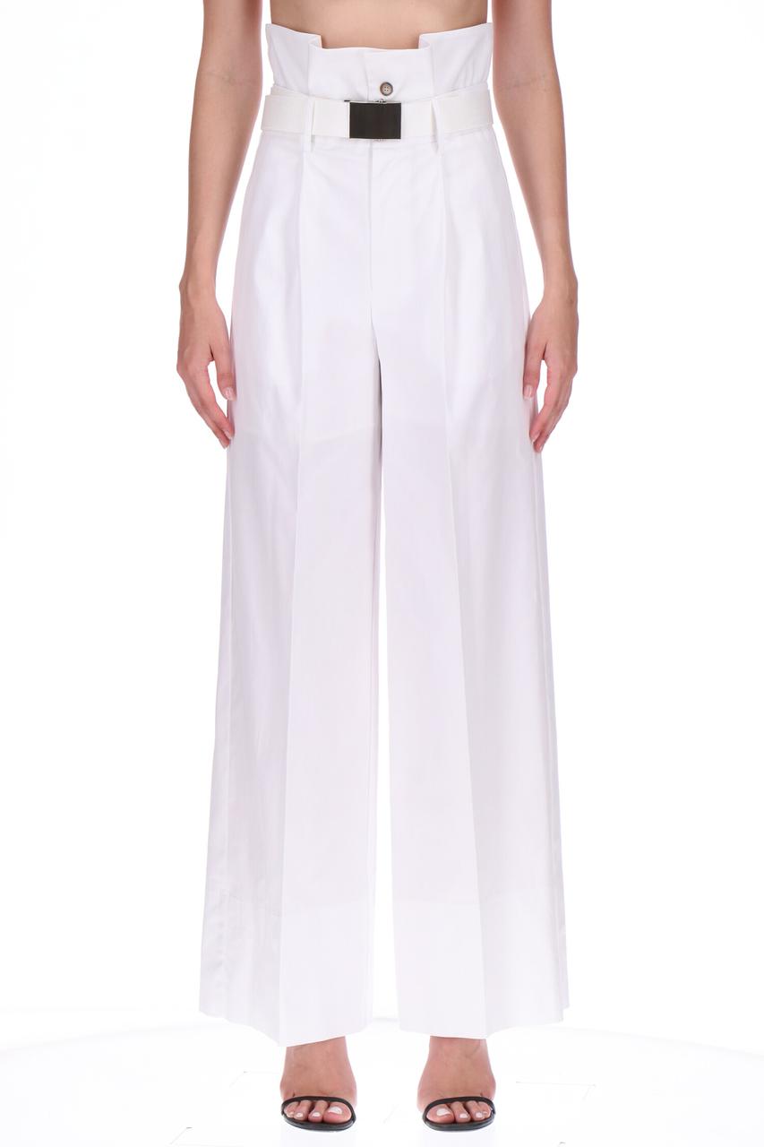 Hight waist trousers in white