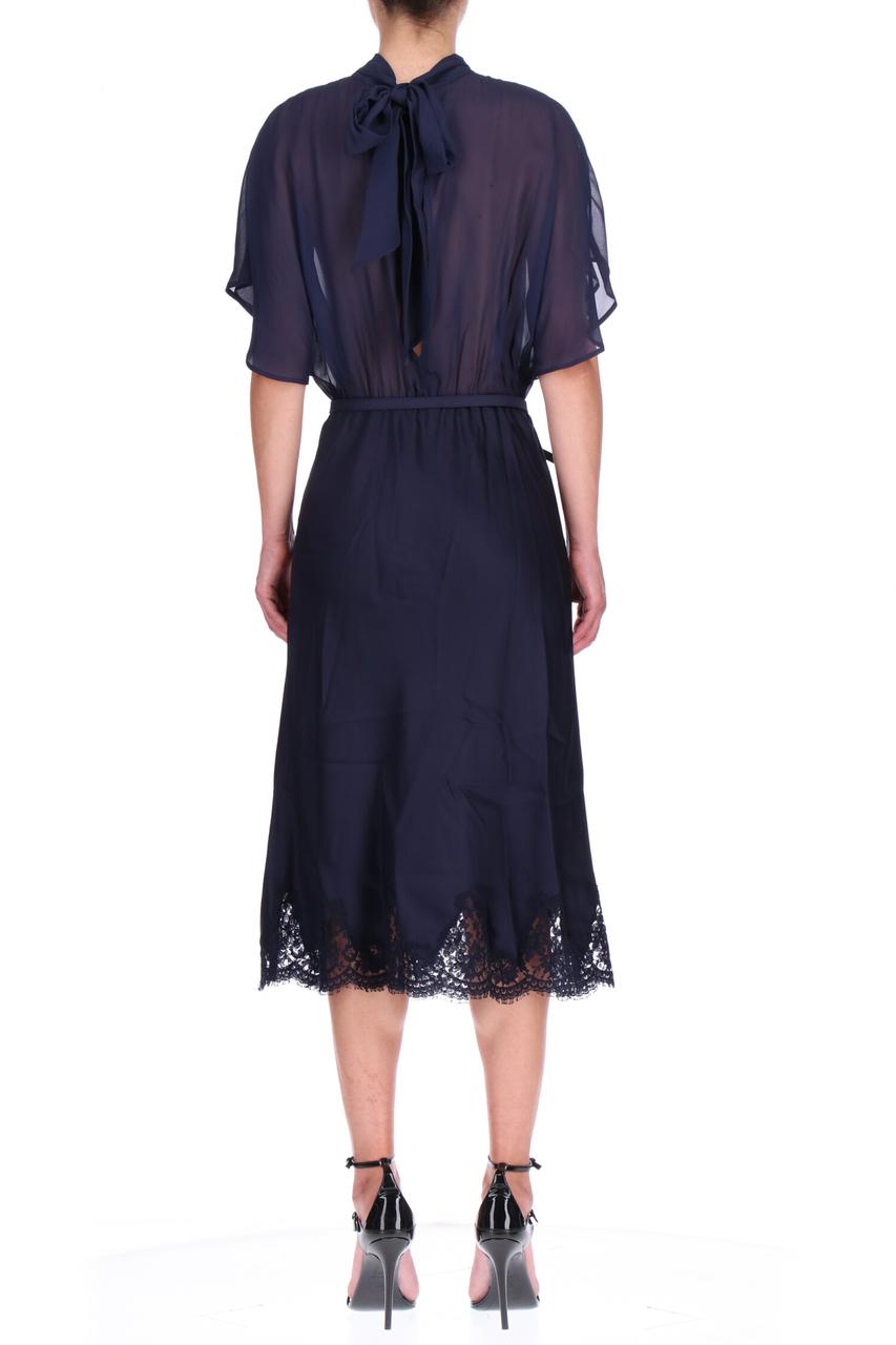 Black evening dress with lace