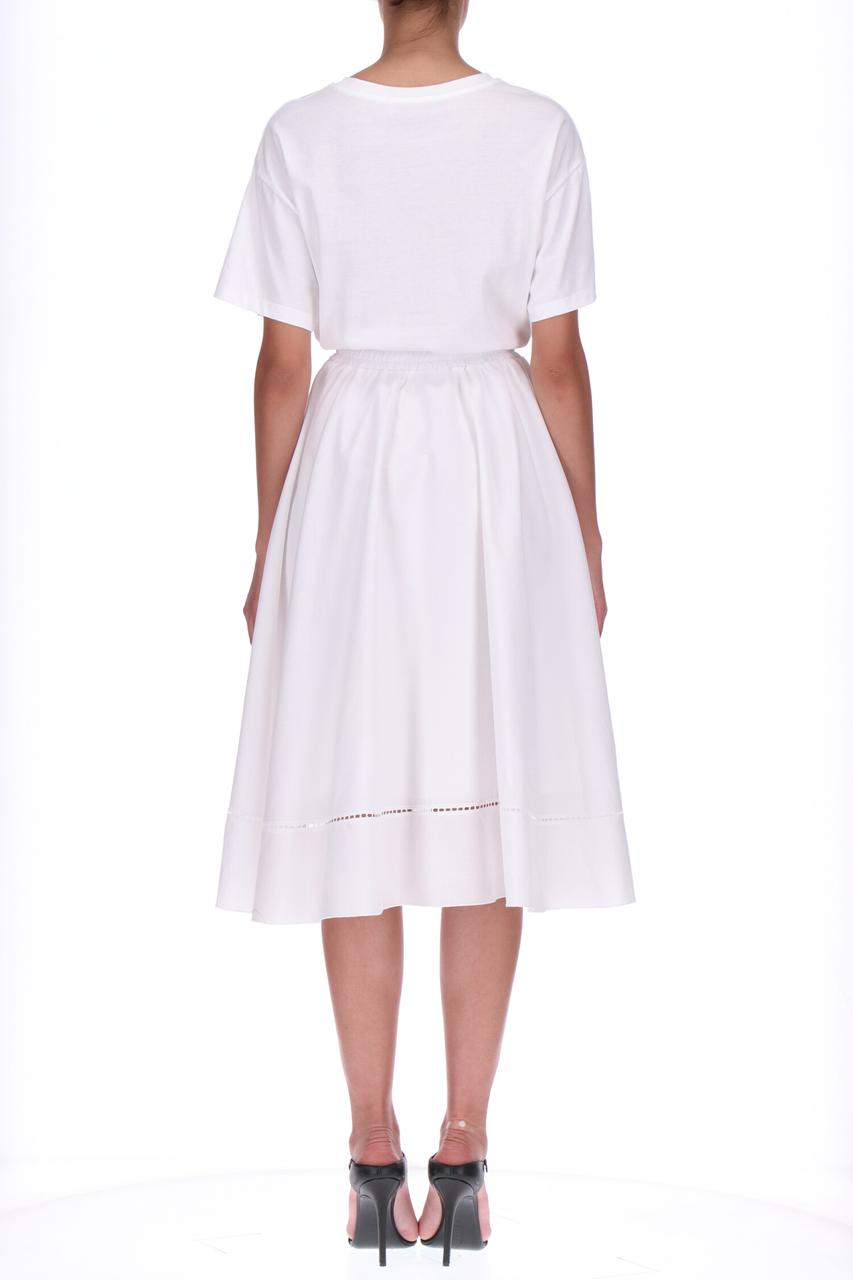 White t-shirt dress in cotton
