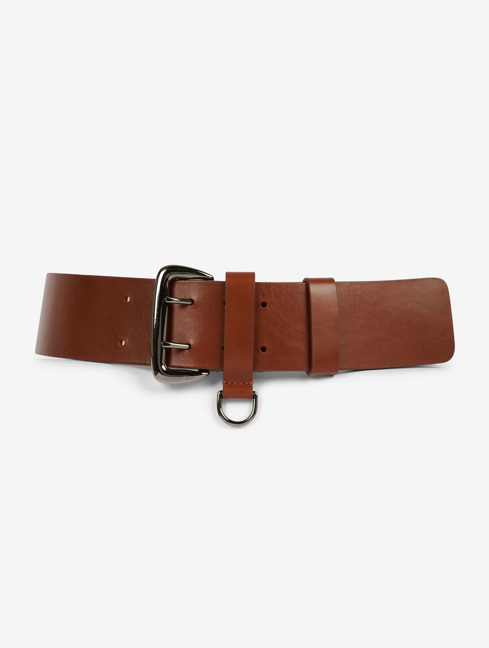 Ceinture en cuir cognac