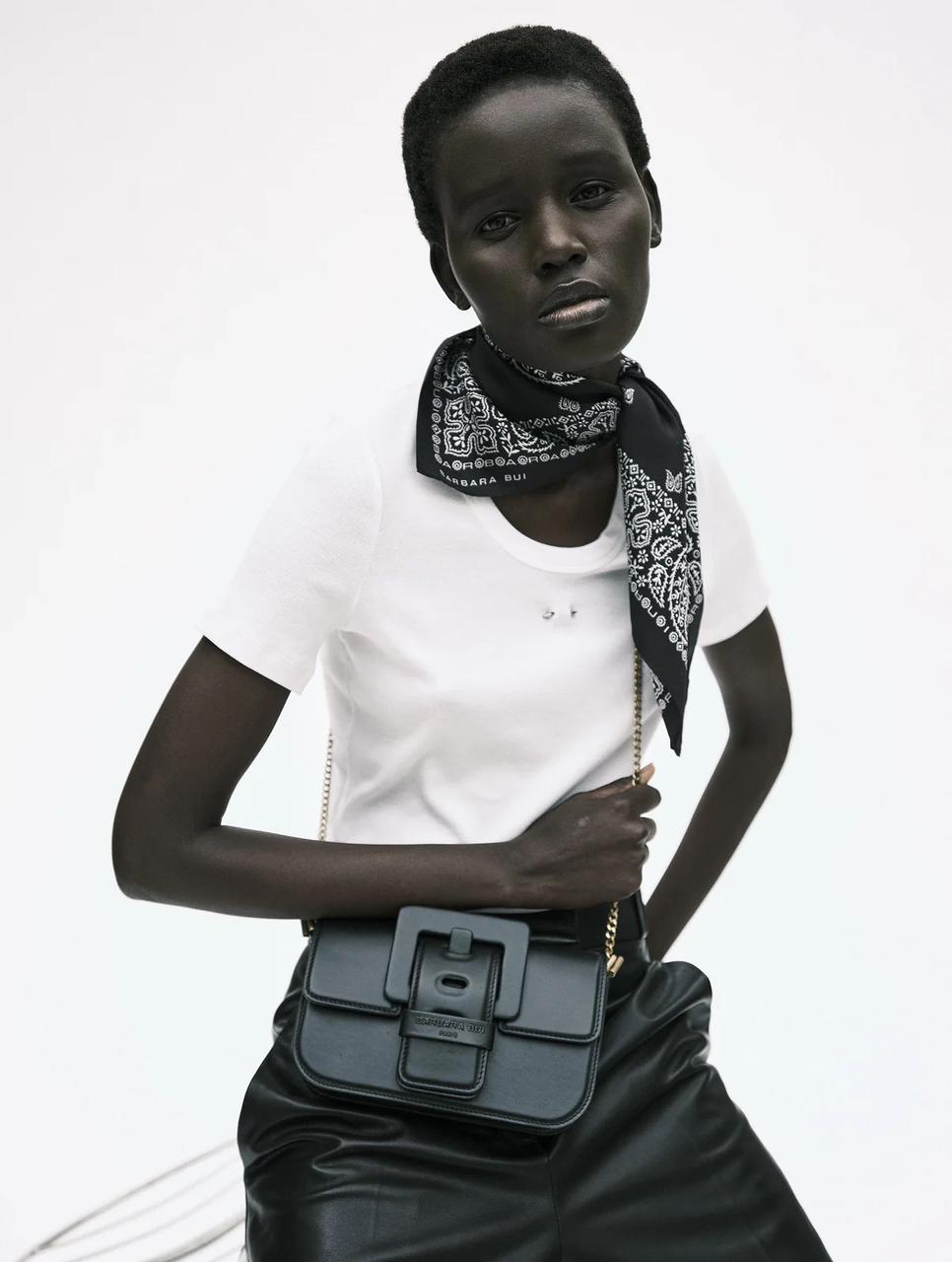 Sac en cuir noir