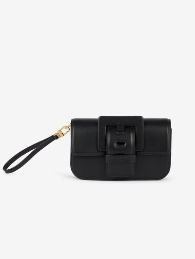 Sac en cuir noir